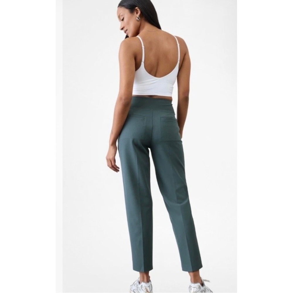 Athleta Endless Pants Straight Leg Womens Active Travel Trousers Grey Size 6 - Picture 9 of 10